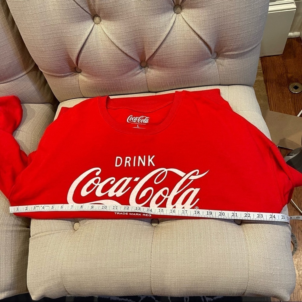 R: Coca Cola Red Pullover Fleeced Sweatshirt SzL - Picture 5 of 6